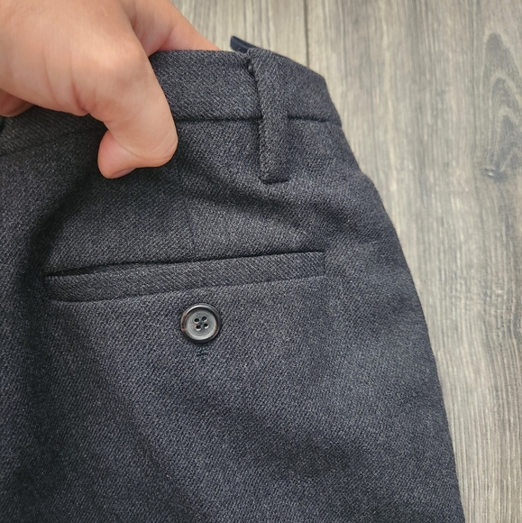 Prada Gray Wool Trouser Pants Slacks Straight Leg 38 - Picture 12 of 16